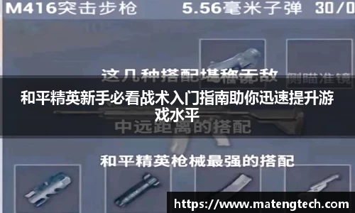 和平精英新手必看战术入门指南助你迅速提升游戏水平